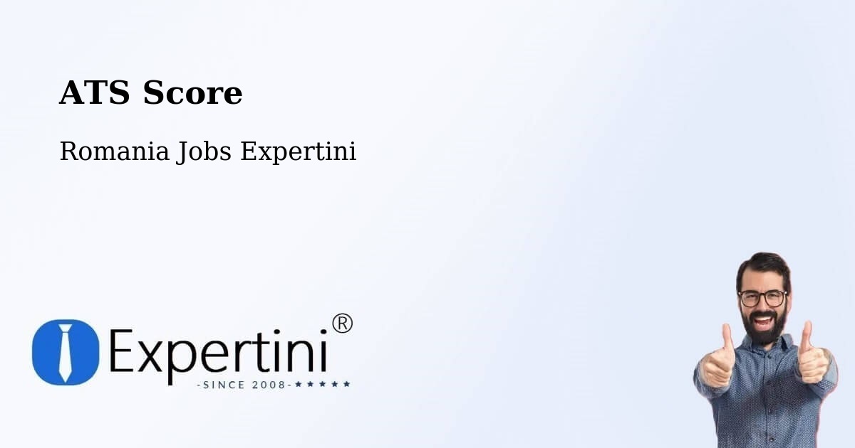 Resume ATS Score & Job Description Match Tool – Domănești - Romania Jobs Expertini